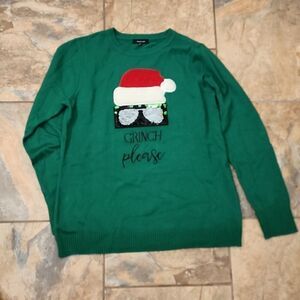 Vere amì "Grinch Please" Christmas sweater medium